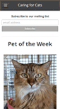 Mobile Screenshot of caring-for-cats.org